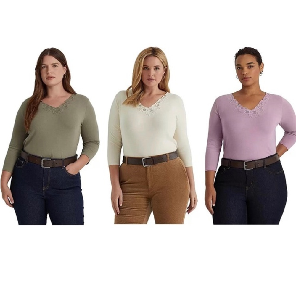 Brand New RALPH LAUREN Women’s Top Size 1x - Picture 2 of 8